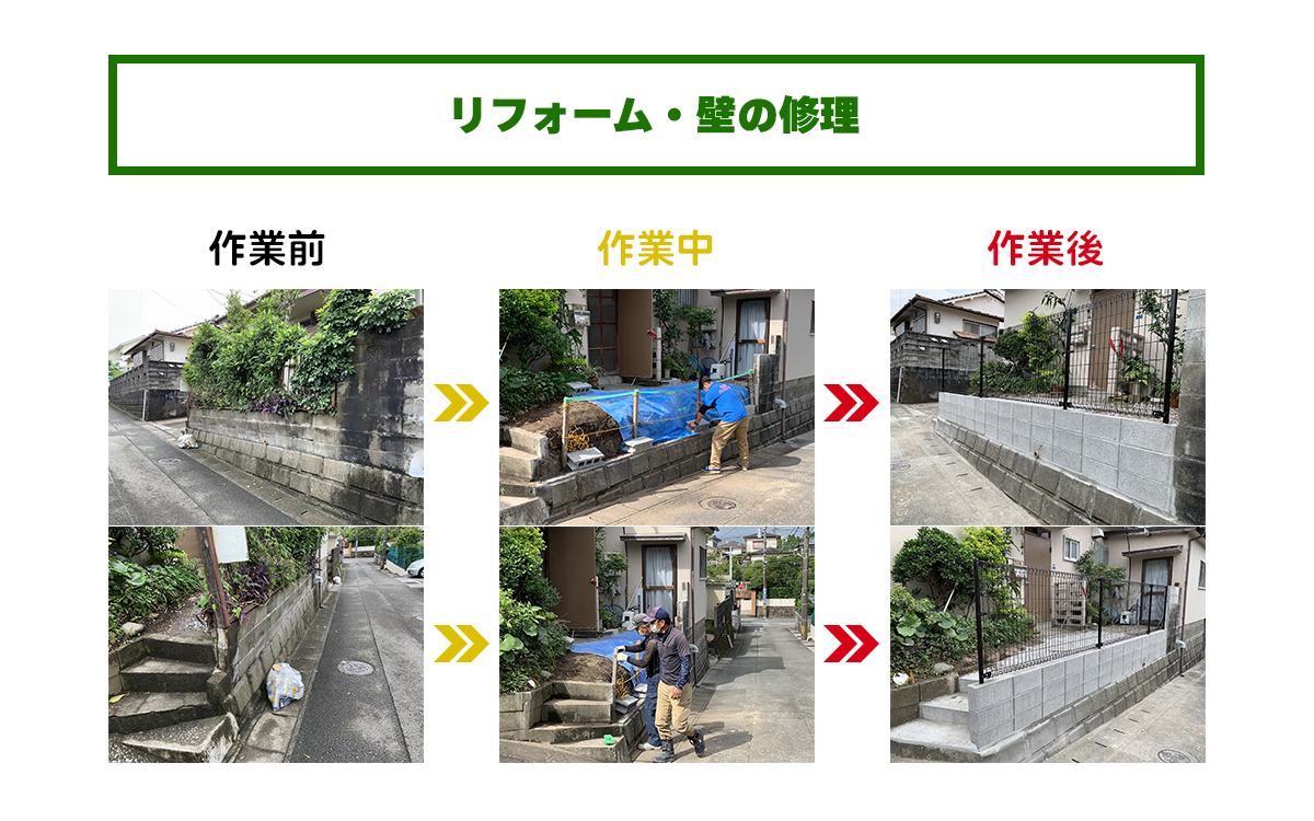 ブロック塀の塗装